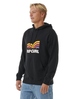 The Rip Curl Mens Surf Revival Capture Hoodie in Black