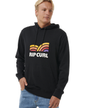 The Rip Curl Mens Surf Revival Capture Hoodie in Black