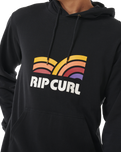 The Rip Curl Mens Surf Revival Capture Hoodie in Black