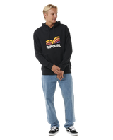 The Rip Curl Mens Surf Revival Capture Hoodie in Black