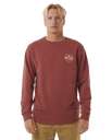 The Rip Curl Mens Stapler Sweatshirt in Apple Butter