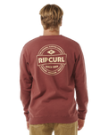 The Rip Curl Mens Stapler Sweatshirt in Apple Butter