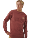 The Rip Curl Mens Stapler Sweatshirt in Apple Butter