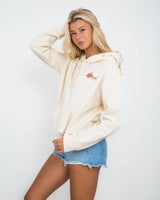 Wild Bloom Hoodie in Bone