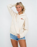 Wild Bloom Hoodie in Bone