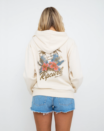 Wild Bloom Hoodie in Bone