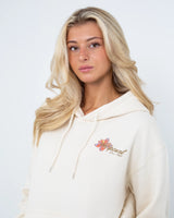 Wild Bloom Hoodie in Bone