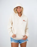 Wild Bloom Hoodie in Bone