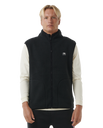 The Rip Curl Mens Quest Polar Fleece Gilet in Black