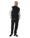 The Rip Curl Mens Quest Polar Fleece Gilet in Black