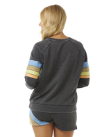 The Rip Curl Womens High Tide Surf Raglan Sweatshirt in Washed Black