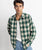 Plaid Flannel Shirt in Green