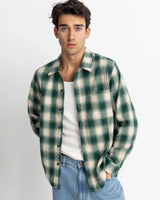 Plaid Flannel Shirt in Green