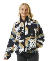 The Rip Curl Womens High Tide Hoffman Zip Fleece in Multi Colour