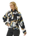 The Rip Curl Womens High Tide Hoffman Zip Fleece in Multi Colour