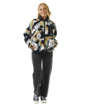 The Rip Curl Womens High Tide Hoffman Zip Fleece in Multi Colour