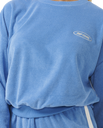 The Rip Curl Womens High Tide Terry Sweatshirt in Bright Blue