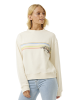 The Rip Curl Womens Hoffman Relaxed Sweatshirt in Bone