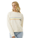 The Rip Curl Womens Hoffman Relaxed Sweatshirt in Bone