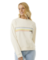 The Rip Curl Womens Hoffman Relaxed Sweatshirt in Bone