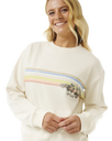 The Rip Curl Womens Hoffman Relaxed Sweatshirt in Bone