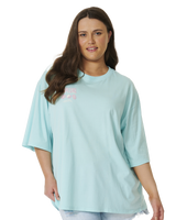 The Rip Curl Womens Cosmic Dreams Heritage T-Shirt in Light Blue