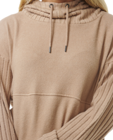 The Rip Curl Womens Cosy Hoodie in Beige