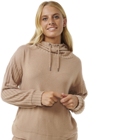 The Rip Curl Womens Cosy Hoodie in Beige