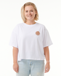 The Rip Curl Womens Icons Of Surf Heritage T-Shirt in White