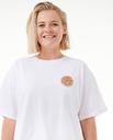 The Rip Curl Womens Icons Of Surf Heritage T-Shirt in White