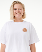 The Rip Curl Womens Icons Of Surf Heritage T-Shirt in White