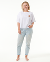 The Rip Curl Womens Icons Of Surf Heritage T-Shirt in White