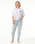 The Rip Curl Womens Icons Of Surf Heritage T-Shirt in White