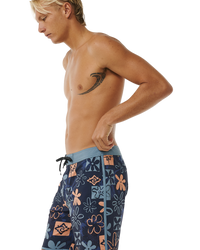 The Rip Curl Mens Mirage Owen SWC Boardshorts in Dark Navy