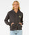 The Rip Curl Womens La Paloma Relaxed Zip Thru Hoodie in Washed Black