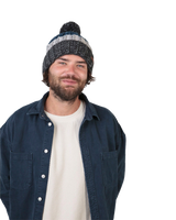 The Barts Mens Wilhelm Beanie in Charcoal