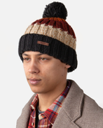 The Barts Mens Wilhelm Beanie in Burgundy