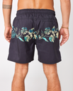 The Rip Curl Mens Framed Volley Shorts in Washed Black