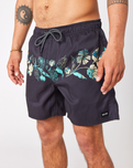 The Rip Curl Mens Framed Volley Shorts in Washed Black