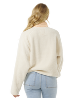 The Rip Curl Womens Shore Break Zip Fleece Jacket in Off White