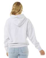 The Rip Curl Womens Varsity Hoodie in Grey Marle & Mid Blue