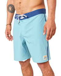 The Rip Curl Mens Easy Boardshorts in Dusty Blue