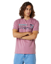 The Rip Curl Mens Down The Line T-Shirt in Mauve