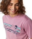 The Rip Curl Mens Down The Line T-Shirt in Mauve