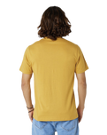 The Rip Curl Mens Down The Line T-Shirt in Mustard Gold