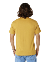 The Rip Curl Mens Down The Line T-Shirt in Mustard Gold