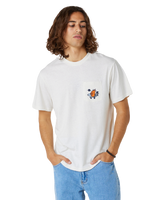 The Rip Curl Mens Shaper Embroidery T-Shirt in Bone