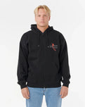 The Rip Curl Mens Eddie Would Go Zip Hoodie in Black