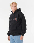 The Rip Curl Mens Eddie Would Go Zip Hoodie in Black