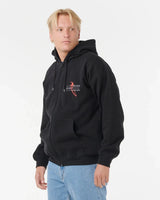 The Rip Curl Mens Eddie Would Go Zip Hoodie in Black